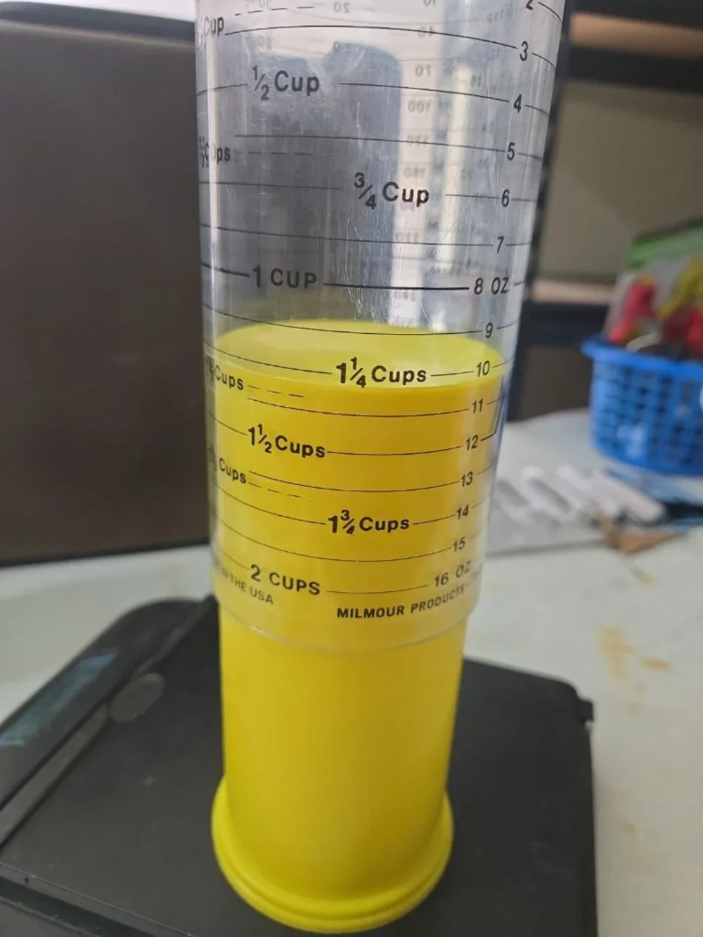 Metric Wonder Cup Wet/Dry Measuring Cup 2 CUP Yellow Milmour Product USA